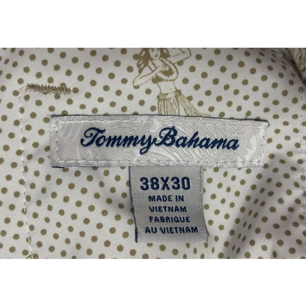 Tommy Bahama Pants Mens 38x30 Beige Khaki Golf Casual Lightweight Relaxed